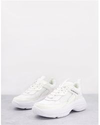 maya chunky leather trainers