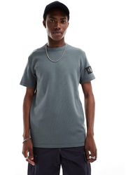 Calvin Klein - Badge Logo Waffle T-shirt - Lyst