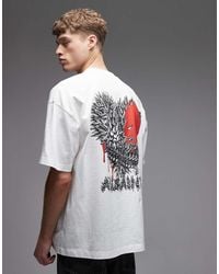 AllSaints - Chaste Graphic Heart Logo T-Shirt With Back Print - Lyst