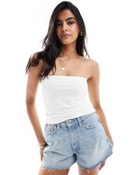 ASOS - Slinky Double Layer Bandeau Top - Lyst