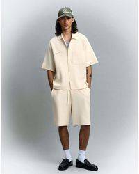 Bershka - Waffle Skater Shorts - Lyst