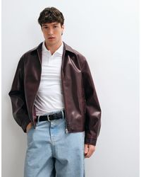 ASOS - Veste oversize bordeaux - Lyst