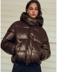 Bershka - Oversize Hooded Puffer Jacket - Lyst