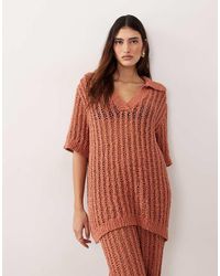 ARRANGE - Crochet Colla Top - Lyst