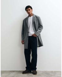 Jack & Jones - Abrigo Car En Gris Oscuro - Lyst