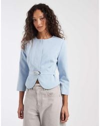 ASOS - Asos Dessign Neat Fit Rounded Shoulder Blazer - Lyst