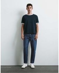 Pull&Bear - Jean standard - indigo - Lyst