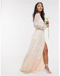 frock and frill wedding dress