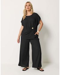 Yours Clothing - Grown On Sleeve Top - Lyst