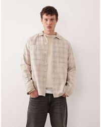 ASOS - Camicia Giacca Testurizzata A Quadri - Lyst