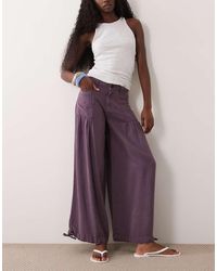 ASOS - Balloon Pants With Front Pockets And Adjustable Tie Hem - Lyst