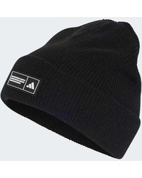 adidas Originals - Essentials Label Beanie Cuffed - Lyst