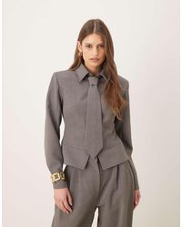 Wanderdoll - Camisa Con Cremallera Y Corbata Desmontable Gabriella Exclusiva De (Parte De Un Conjunto) - Lyst