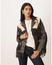 Wrangler - X Lainey Wilson Faux-leather Fringe Jacket - Lyst