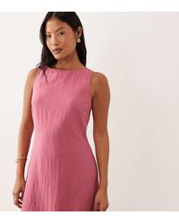 Miss Selfridge - Linen Look Shift Dress - Lyst
