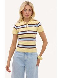 Loavies - Inspired By Love Striped Polo Shirt - Lyst