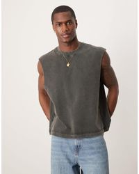 Abercrombie & Fitch - – cropped-trägershirt aus hochwertigem, schwerem material - Lyst