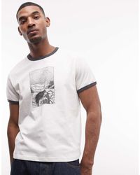 Weekday - Ringer T-shirt With Comic Graphic Print - Lyst