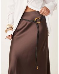 ASOS - Half Moon Loop Through Waist And Hip Belt - Lyst
