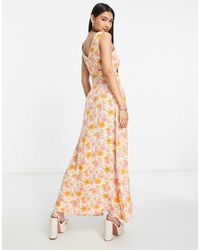 white christmas dresses Plum Purple Multi Floral Print Dress - Maxi Dresses main image 0