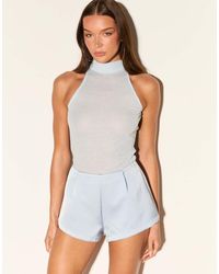 Noughts & Kisses - Mia High Neck Racer Top - Lyst