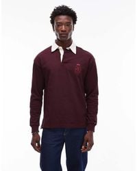 Tommy Hilfiger - Crest Logo Long Sleeve Rugby Polo Shirt - Lyst