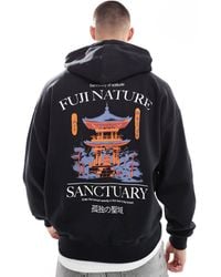 Only & Sons - Oversized Hoodie With Sanctuary Back Print - Lyst