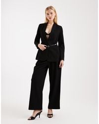 Vero Moda - Wide Leg Belted Trouser Co-ord - Lyst