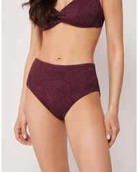 Calzedonia - Precious Jacquard High Waisted Bikini Bottoms - Lyst