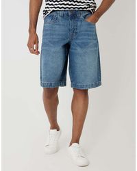 Threadbare - Baggy Fit Denim Shorts - Lyst