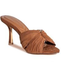 SEQWL - Heeled Stiletto Mules High Heel Sandals With Twisted Front - Lyst