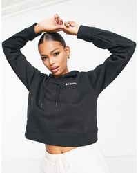 Columbia - Sudadera corta negra con capucha tillamook way exclusiva en asos - Lyst