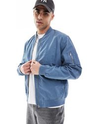 New Look - Canvas Bomber Jacket - Lyst