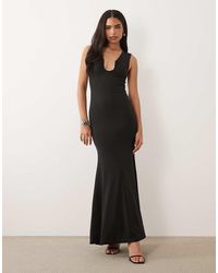 ASOS - Hardware Detail Scoop Neck Sleeveless Maxi Fishtail Dress - Lyst