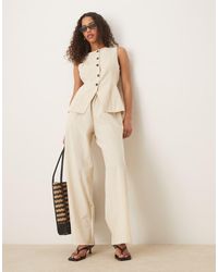 ASOS - Button Down Vest Jumpsuit - Lyst