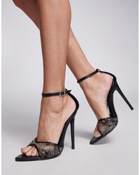 SIMMI - Simmi london – eavie – sandaletten aus spitze - Lyst