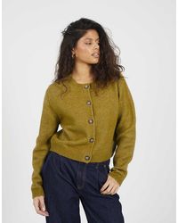 Brave Soul - Round Neck Jersey Knit Cardigan - Lyst