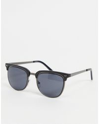 ASOS - Retro Metal Sunglasses With Smoke Lens - Lyst