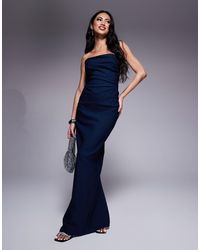 Vesper - – trägerloses bengaline-maxikleid - Lyst
