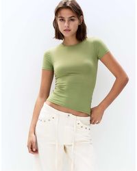 Pull&Bear - – kurzärmliges t-shirt aus polyamid - Lyst