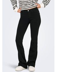 ONLY - Retro Flared Jeans - Lyst