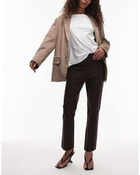 ARKET - Stretch Slim Leg Trousers With Front Seam Detail - Lyst