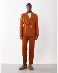 ASOS - Slouchy Double Breasted Suit Jacket - Lyst