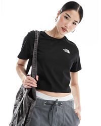 The North Face - Simple Dome Cropped Logo T-Shirt - Lyst