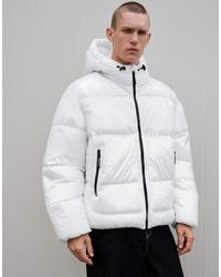 Bershka - Hooded Puffer Jacket - Lyst