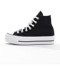 Converse - Chuck taylor all star hi lift - basket montantes larges à semelle plateforme compensée - Lyst