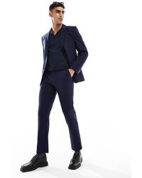 ASOS - Washable Slim Suit Trousers With Lightweight Worsted Wool - Lyst