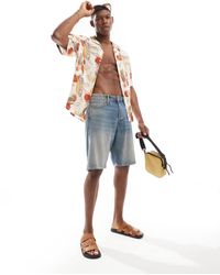 Jack & Jones - Alex baggy Fit Denim Jorts - Lyst