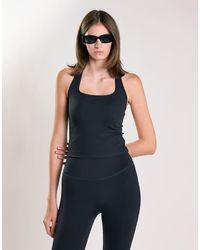 agon® - Square Neck Racerback Tank Top - Lyst