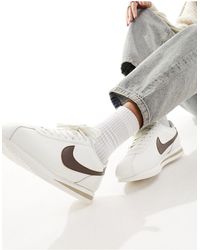 Nike - Cortez - baskets en cuir - cassé et marron cacao - Lyst